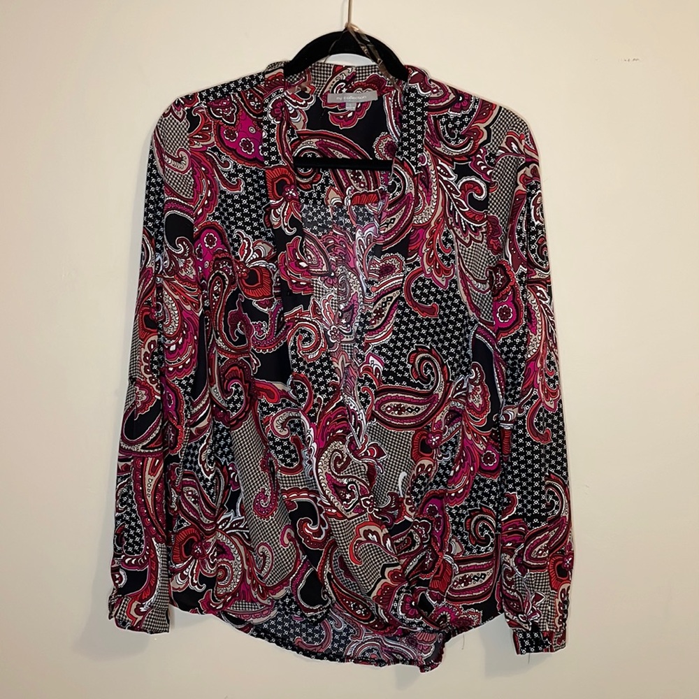 ny collection | Paisley Patterned Blouse